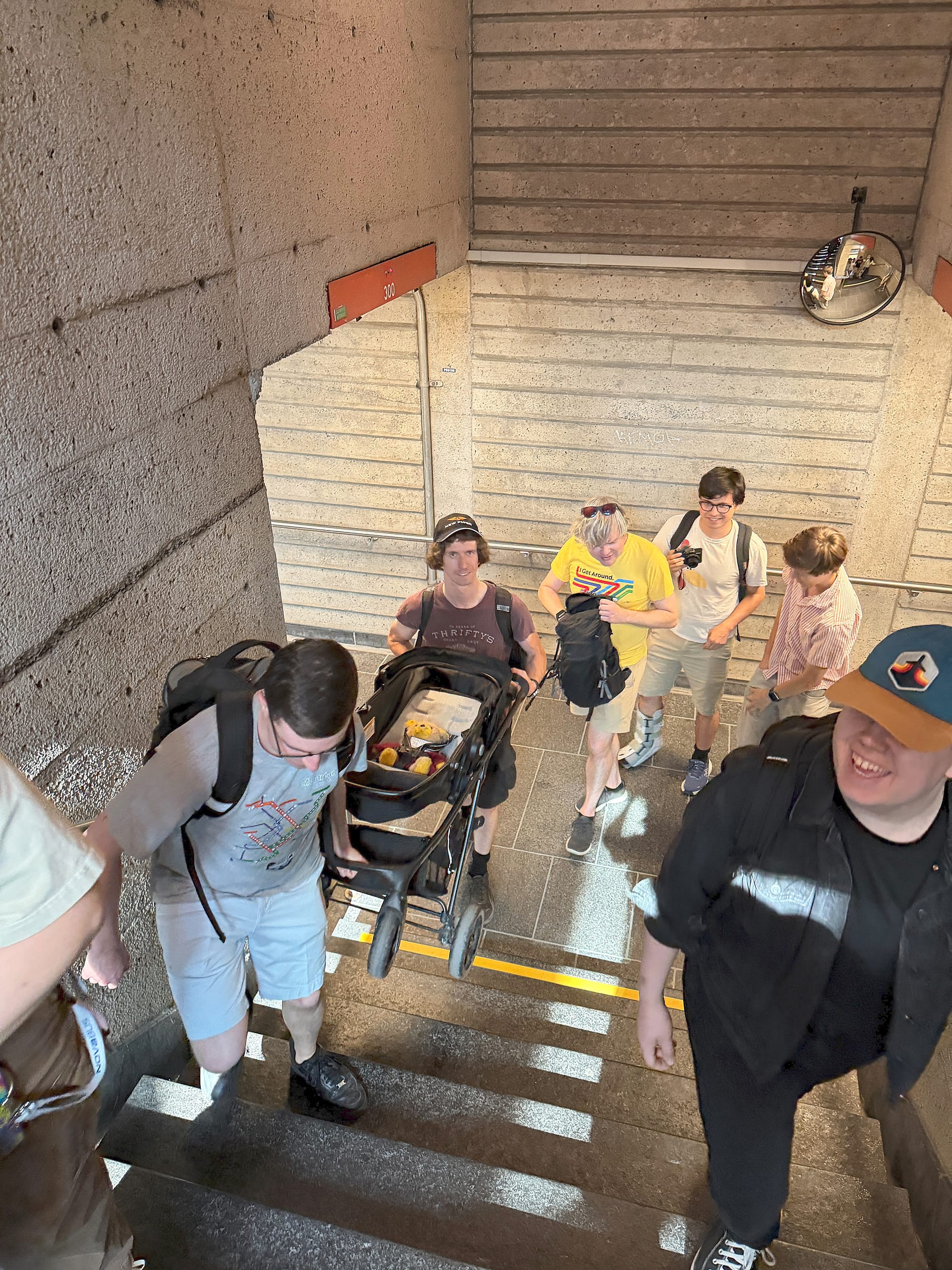 Pictures of the Montreal Metro accessibility stress test