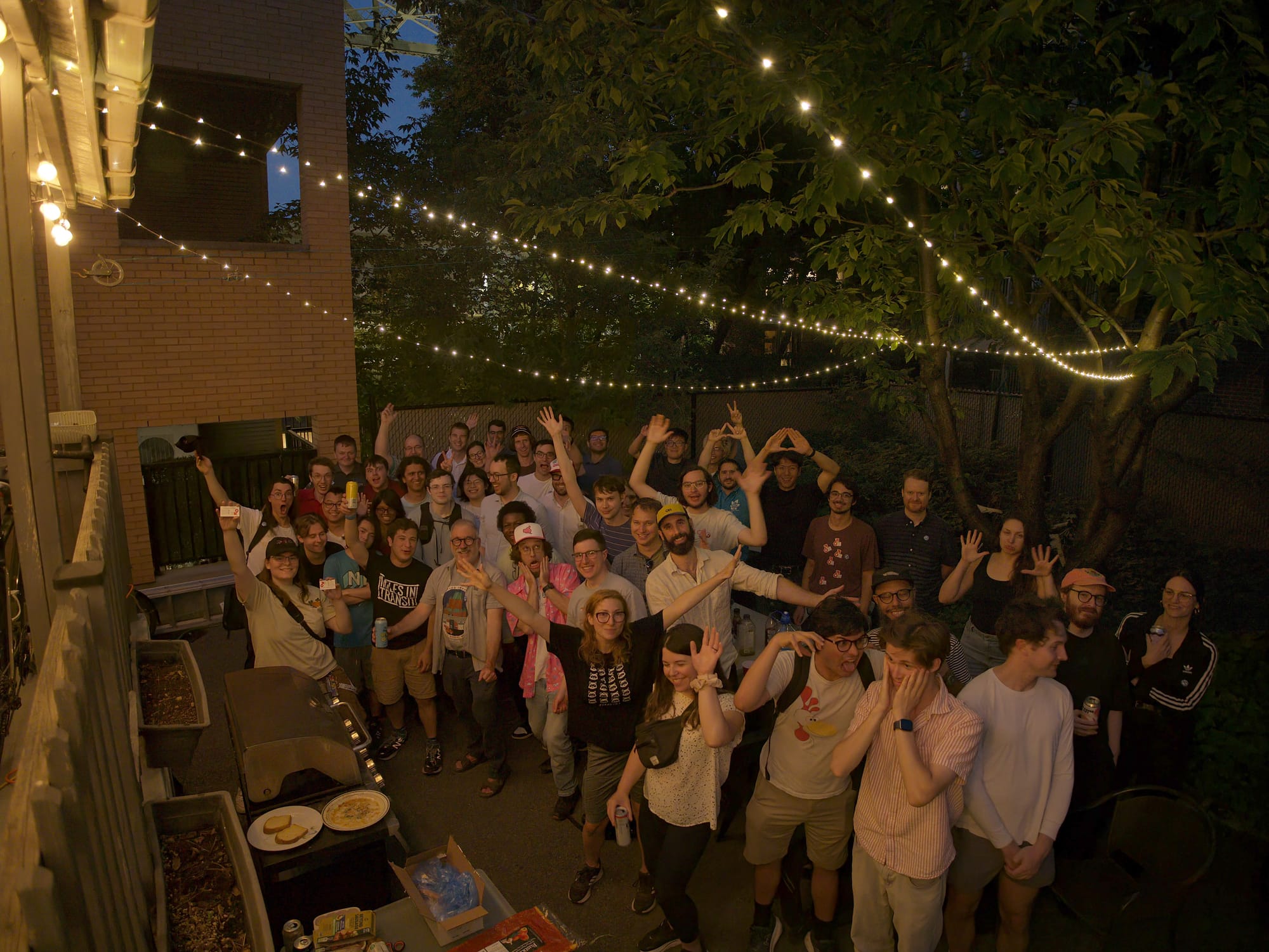 Picture of the supporter celebration