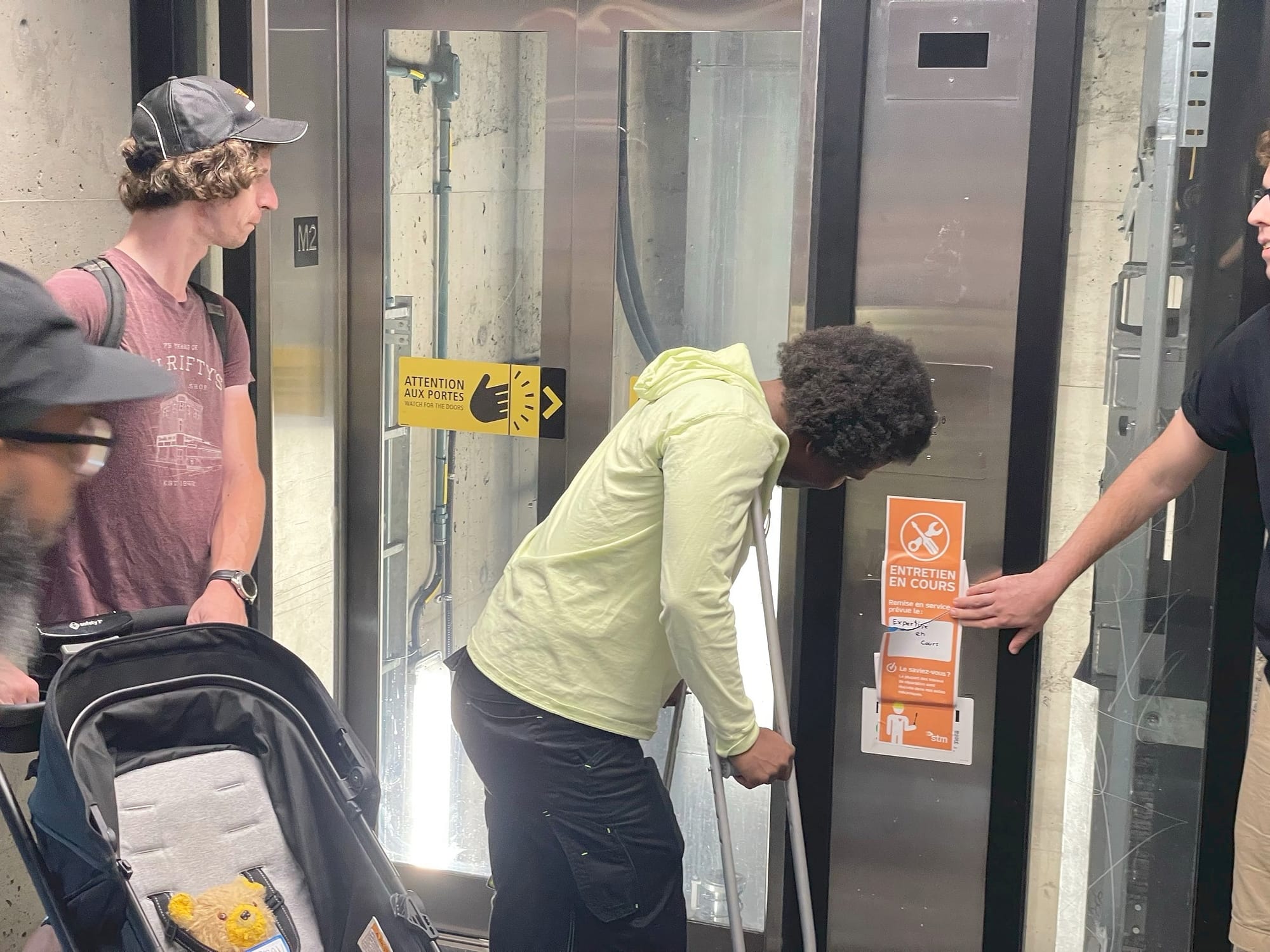 Picture from the Montreal Metro accessibility stress test